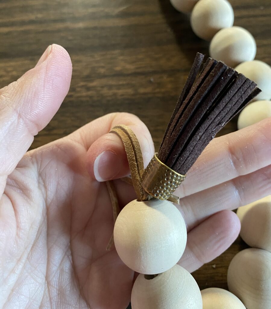 Wooden beads, DIY, farmhouse bead strand, bead strand