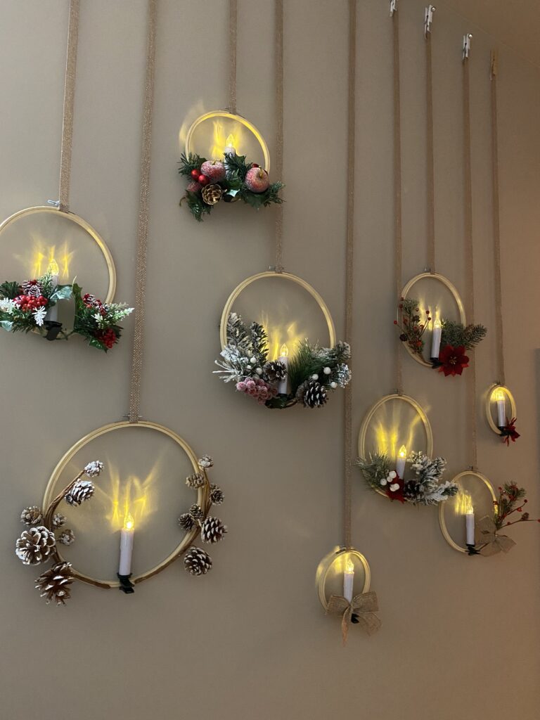 DIY Christmas wall decor