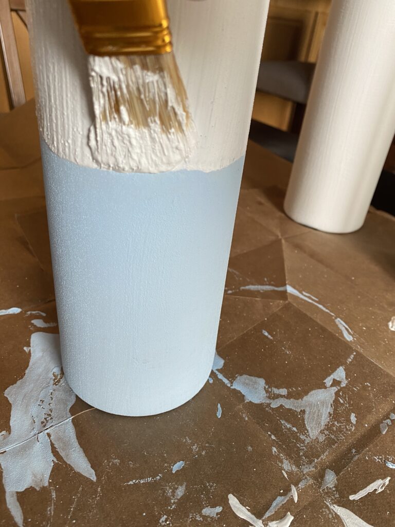 Glass vase to terra cotta look DIY