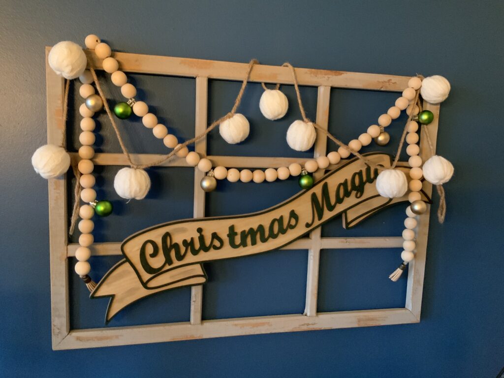 Rustic Christmas wall decor