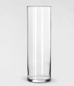 Clear glass vase for DIY