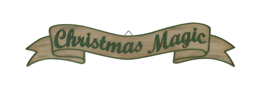 Christmas magic farmhouse sign