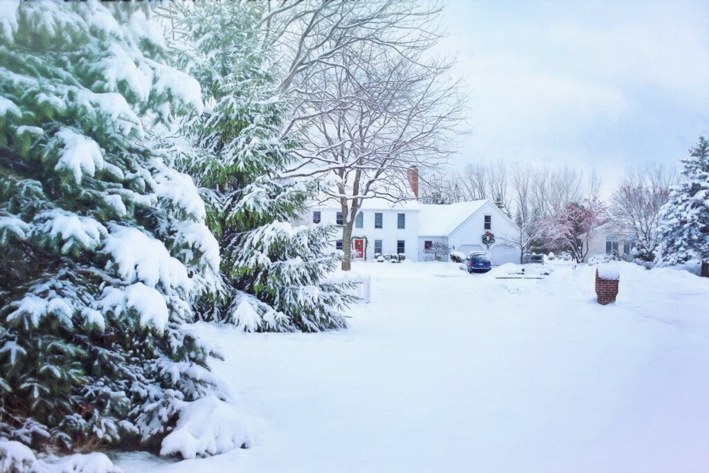 House with Snow