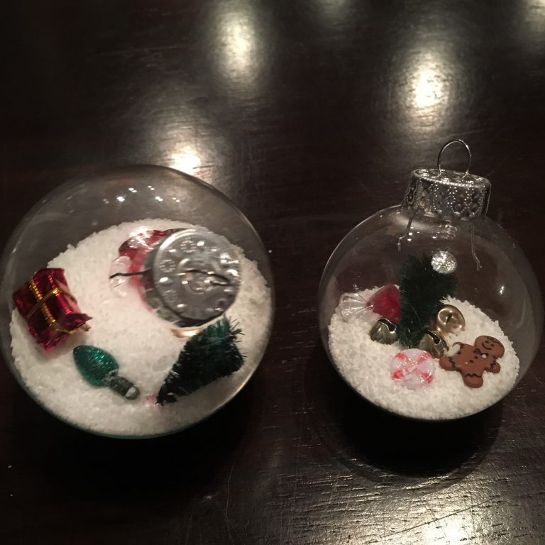 Clear Glass Ornament With Snow » A Home, Decor, and DIY Blog